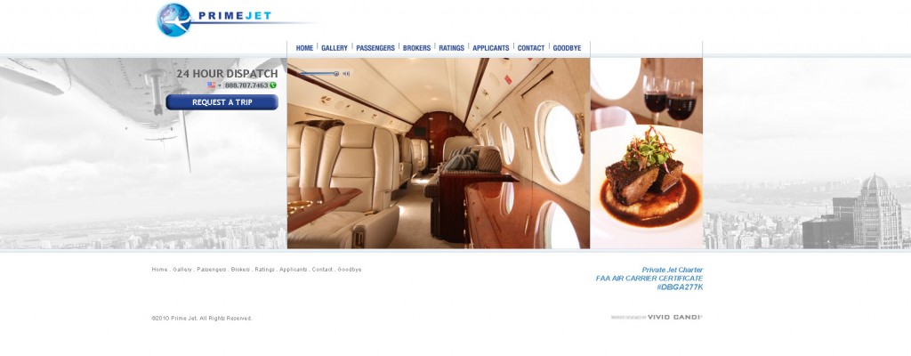 primejet_website_layout los angeles web site design