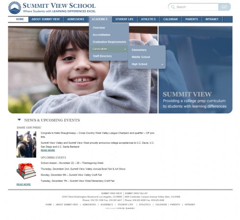 school-web-site summit view school website